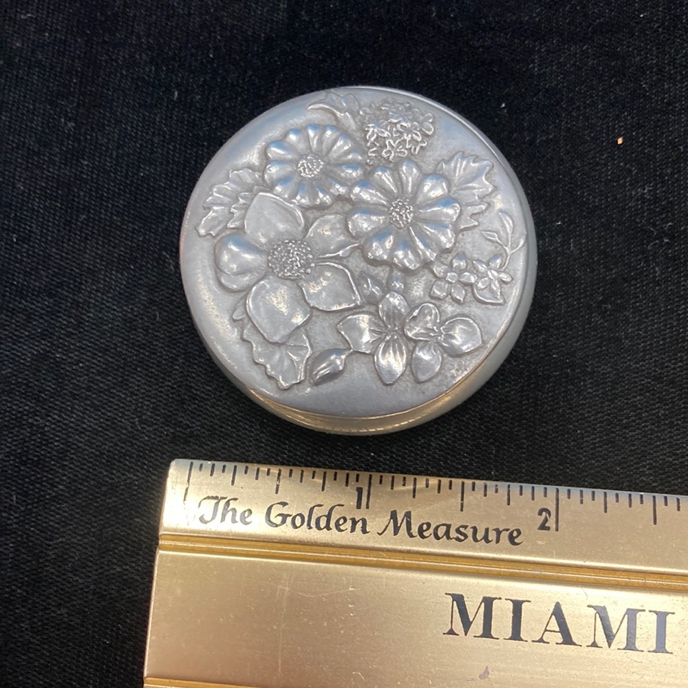 Vintage Seagull Pewter Trinket Box